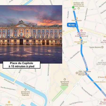 Le St Honore - Appartement Toulouse Centre Avec Chambre & Parking ภายนอก รูปภาพ