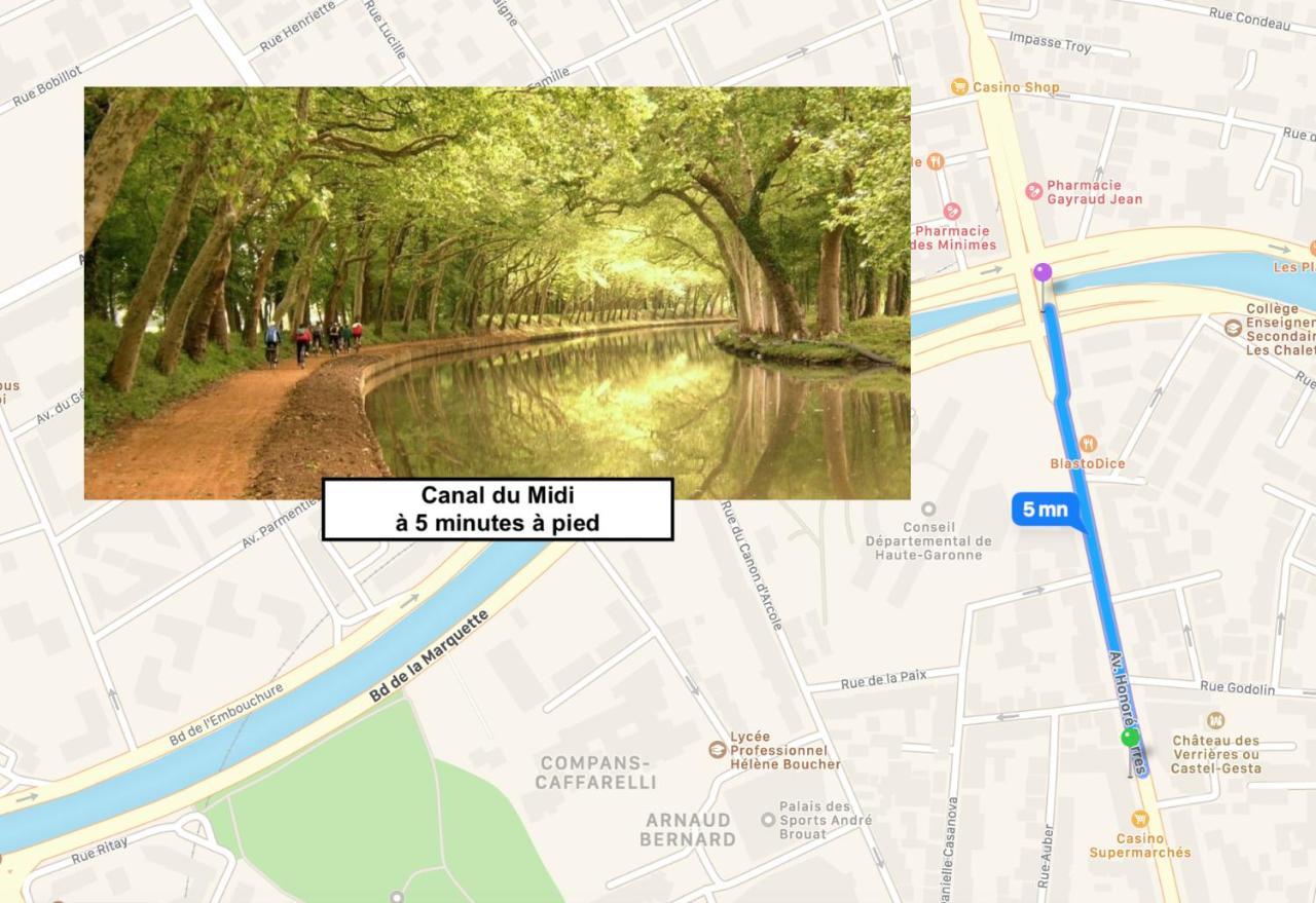 Le St Honore - Appartement Toulouse Centre Avec Chambre & Parking ภายนอก รูปภาพ